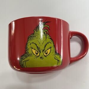 Dr Suess The Grinch Large Red Coffee Tea Hot Chocolate Mug Christmas Theme 2023